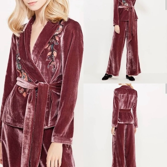 Free People Jackets & Blazers - Free People Perfect Illusion Wide legged pantsuit